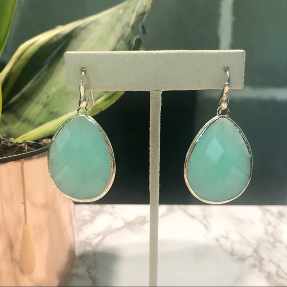 Stella & Dot Jewelry - STELLA & DOT | Serenity Stone Drop Earrings Aqua